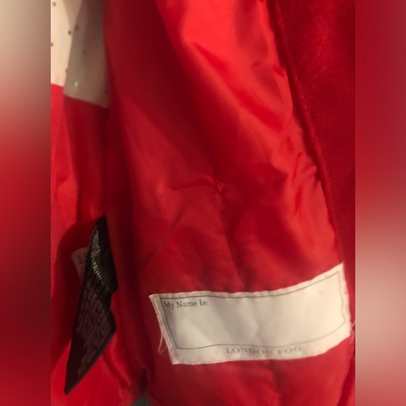 London Fog Winter Coat Jacket Red - Picture 7 of 8